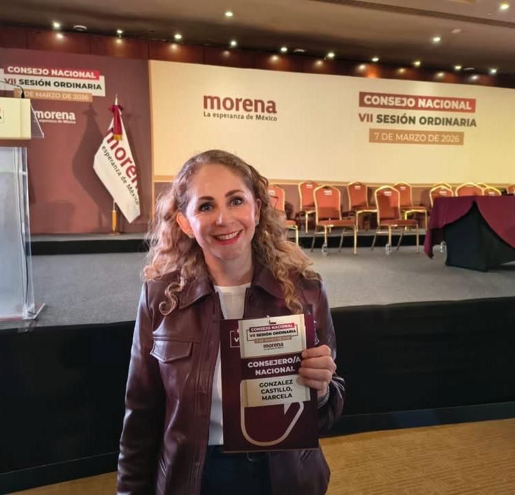 Marcela González participa en la VII Sesión Ordinaria del Consejo Nacional de Morena para fortalecer la unidad del movimiento